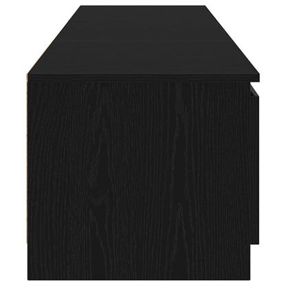 TV-Schränk 140 x 38,5 x 36 cm Schwarz Eichen-Optik