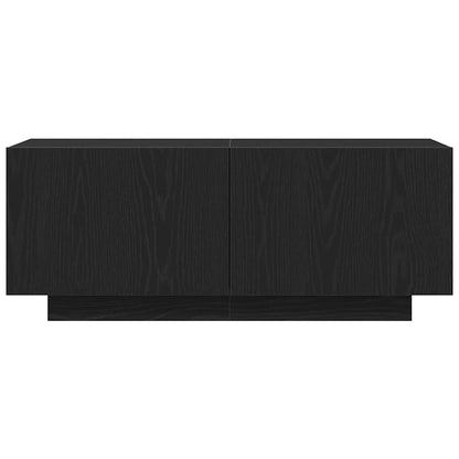 TV-Schränk 100 x 35 x 40 cm Schwarz Eichen-Optik Holzwerkstoff