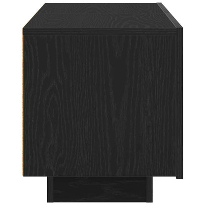 TV-Schränk 100 x 35 x 40 cm Schwarz Eichen-Optik Holzwerkstoff