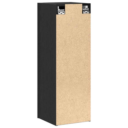 Wand-TV-Schrank 2 stk. Schwarz Eichen-Optik Holzwerkstoff
