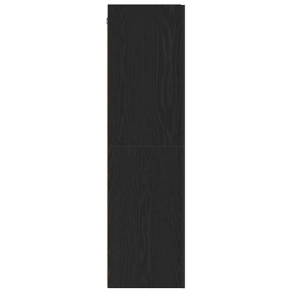 Wand-TV-Schrank 30,5 x 30 x 110 cm Schwarz Eichen-Optik