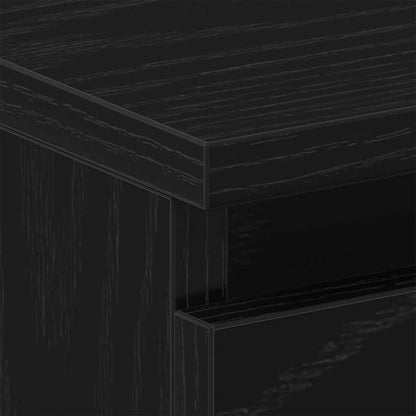 Nachttisch 2 Stk. Schwarz Eichen-Optik 40 x 30 x 39 cm