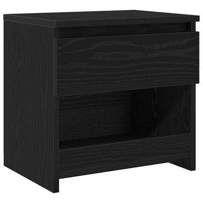 Nachttisch 2 Stk. Schwarz Eichen-Optik 40 x 30 x 39 cm