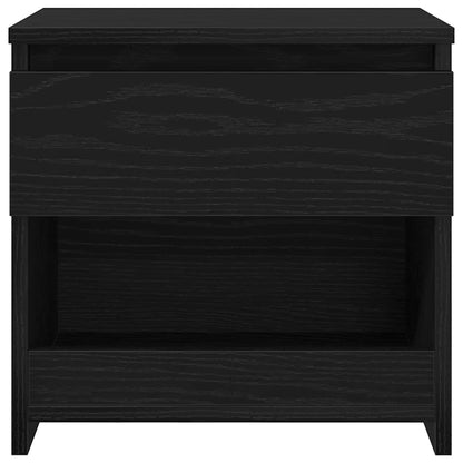 Nachttisch 2 Stk. Schwarz Eichen-Optik 40 x 30 x 39 cm