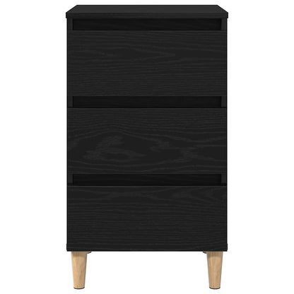 Nachttisch Schwarz Eichen-Optik 40 x 35 x 69 cm Holzwerkstoff