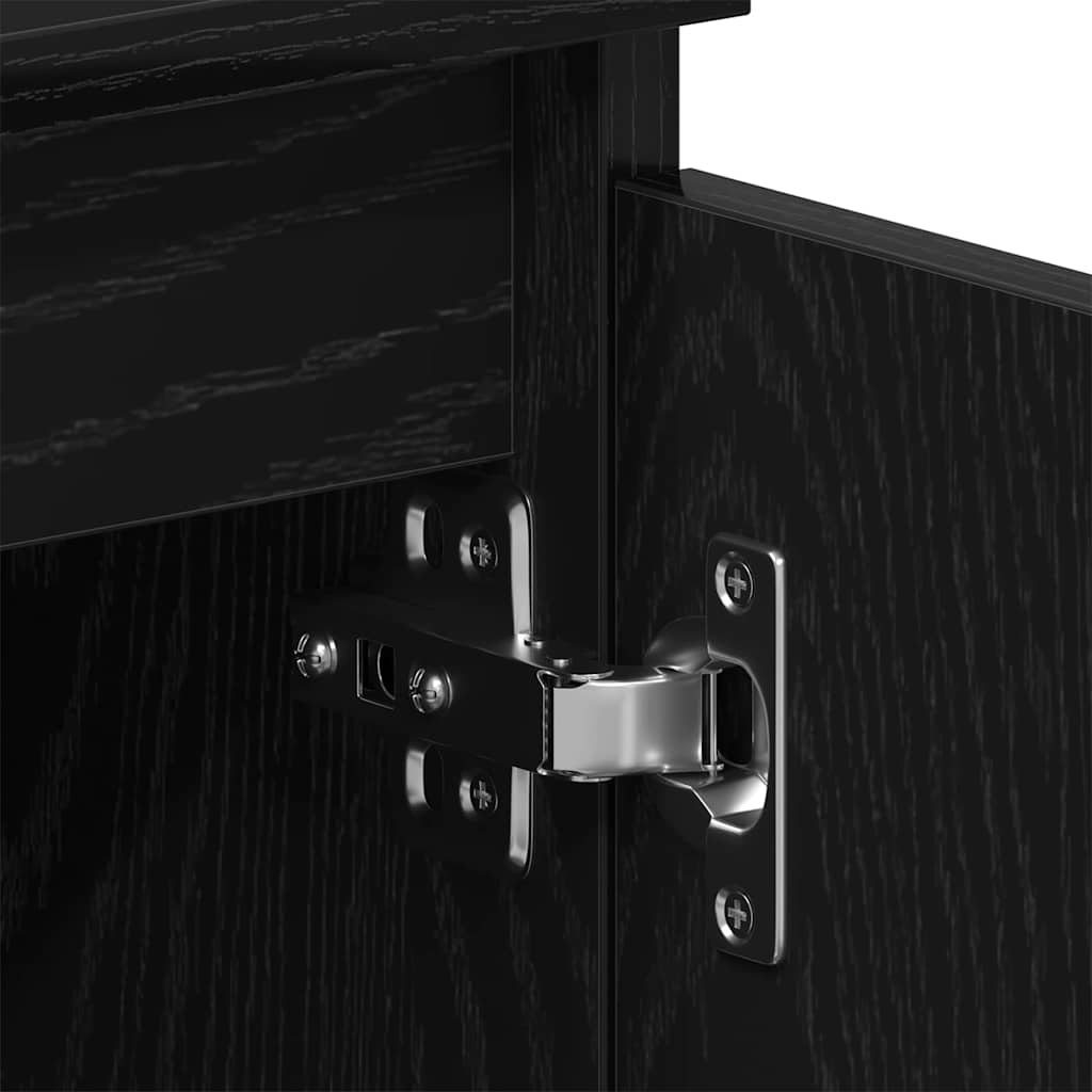 TV-Schränk 102 x 35 x 50 cm Schwarz Eichen-Optik Holzwerkstoff