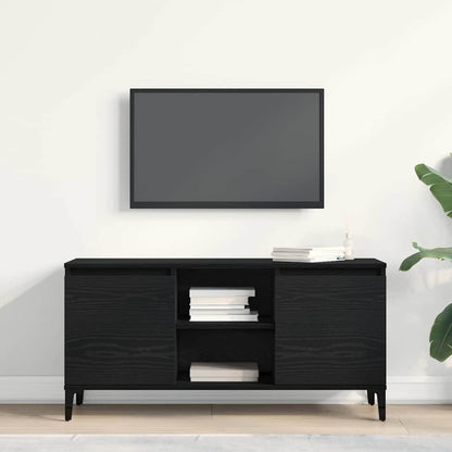 TV-Schränk 102 x 35 x 50 cm Schwarz Eichen-Optik Holzwerkstoff