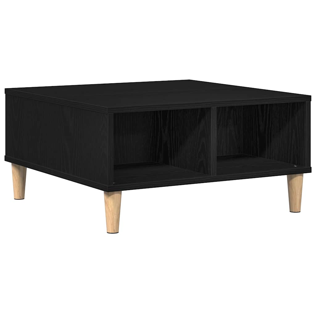 Couchtisch Schwarz Eichen-Optik 60 x 60 x 30 cm Holzwerkstoff