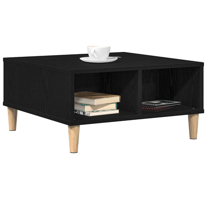 Couchtisch Schwarz Eichen-Optik 60 x 60 x 30 cm Holzwerkstoff