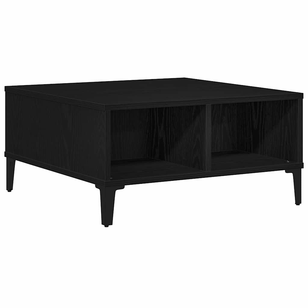 Couchtisch Schwarz Eichen-Optik 60 x 60 x 30 cm Holzwerkstoff