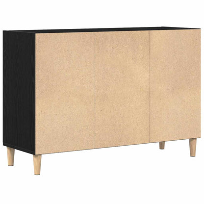 Sideboard 103,5 x 35 x 70 cm Holzwerkstoff Schwarz Eichen-Optik
