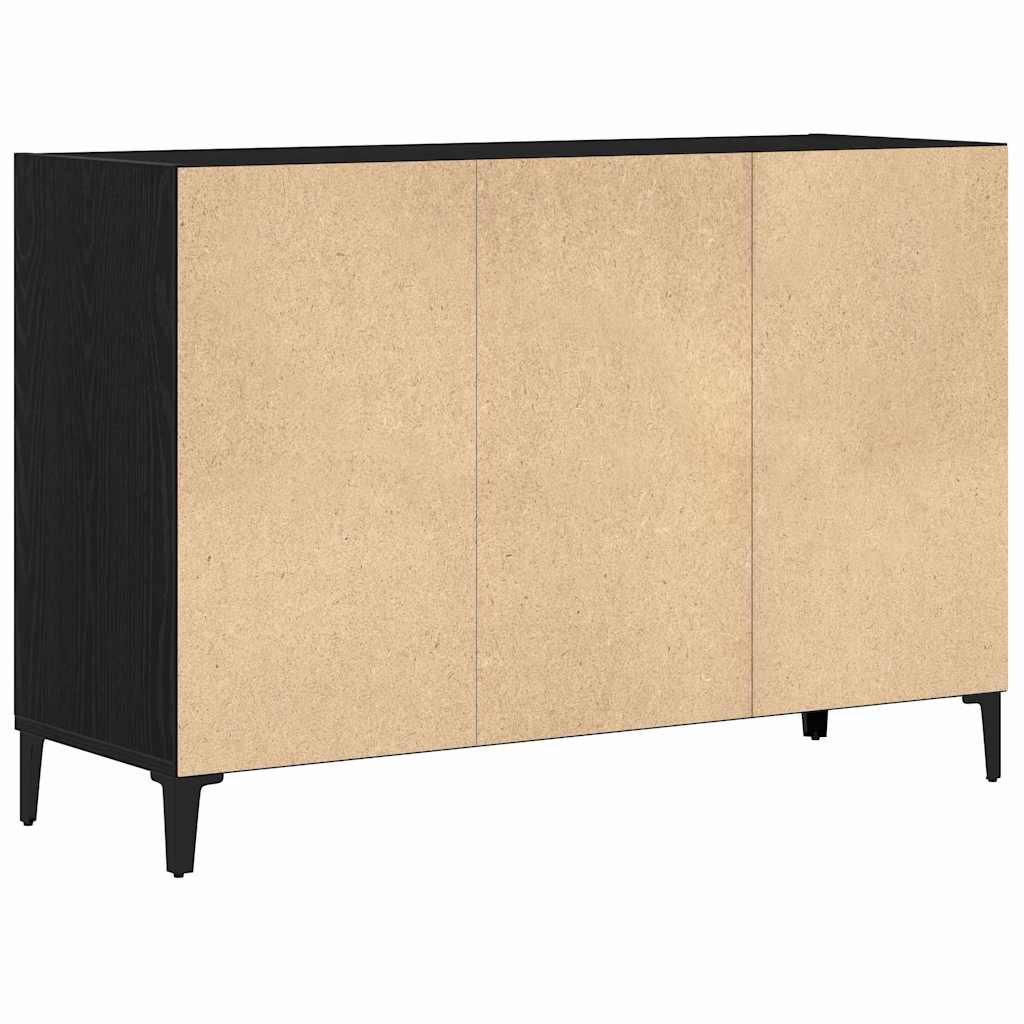 Sideboard Schwarz Eichen-Optik 103,5 x 35 x 70 cm Holzwerkstoff
