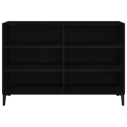 Sideboard Schwarz Eichen-Optik 103,5 x 35 x 70 cm Holzwerkstoff