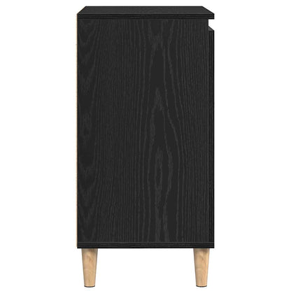 Sideboard Schwarz Eichen-Optik 60 x 35 x 70 cm Holzwerkstoff