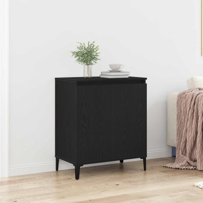 Sideboard Schwarz Eichen-Optik 60 x 35 x 70 cm Holzwerkstoff