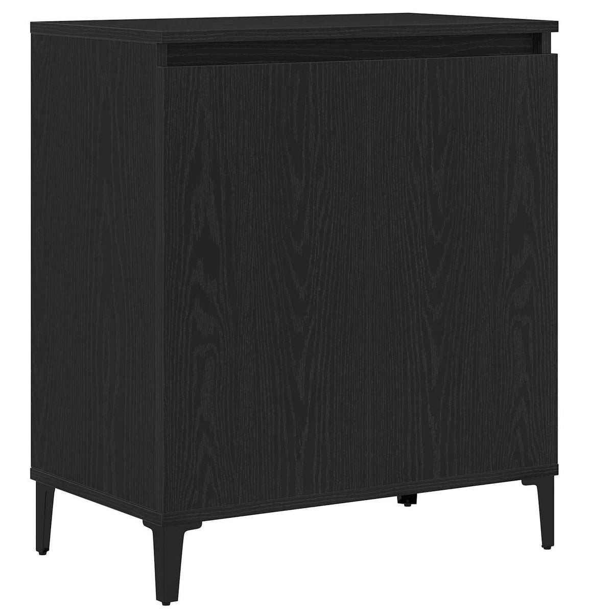 Sideboard Schwarz Eichen-Optik 60 x 35 x 70 cm Holzwerkstoff