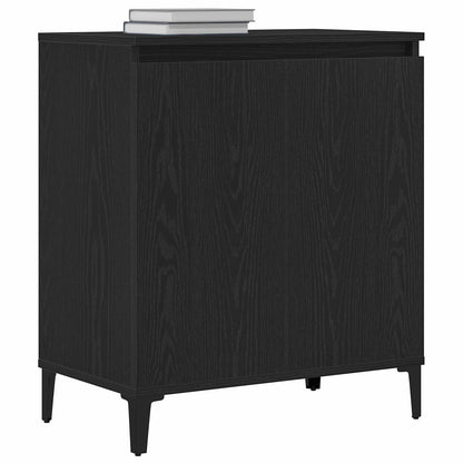 Sideboard Schwarz Eichen-Optik 60 x 35 x 70 cm Holzwerkstoff