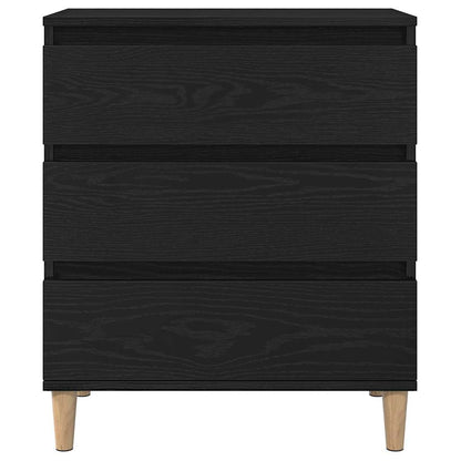 Sideboard Schwarz Eichen-Optik 60 x 35 x 70 cm Holzwerkstoff
