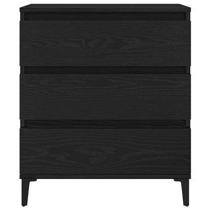 Sideboard Schwarz Eichen-Optik 60 x 35 x 70 cm Holzwerkstoff