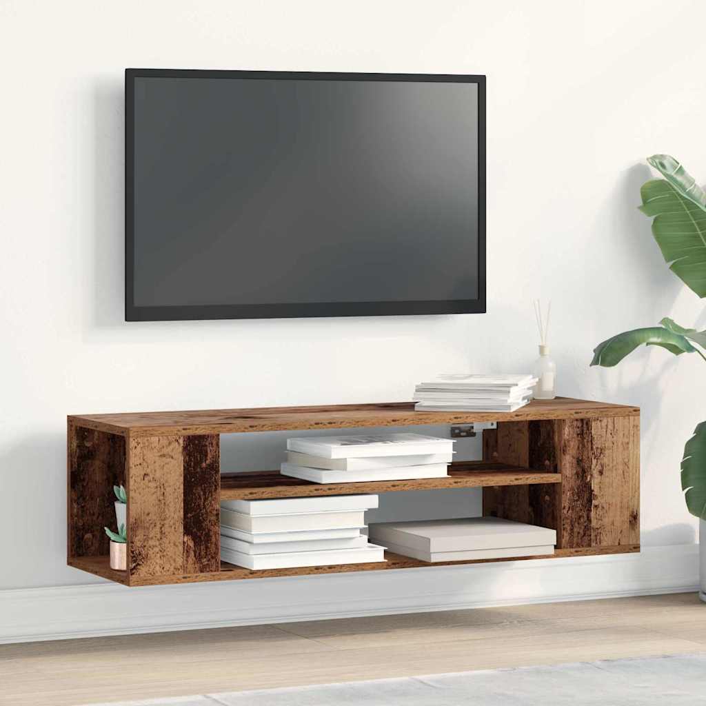 TV-Schränk 100 x 30 x 26,5 cm Altholz Holzwerkstoff