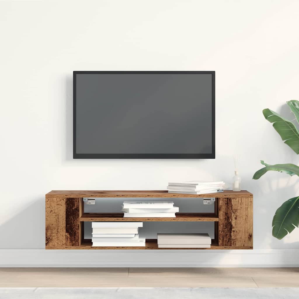 TV-Schränk 100 x 30 x 26,5 cm Altholz Holzwerkstoff