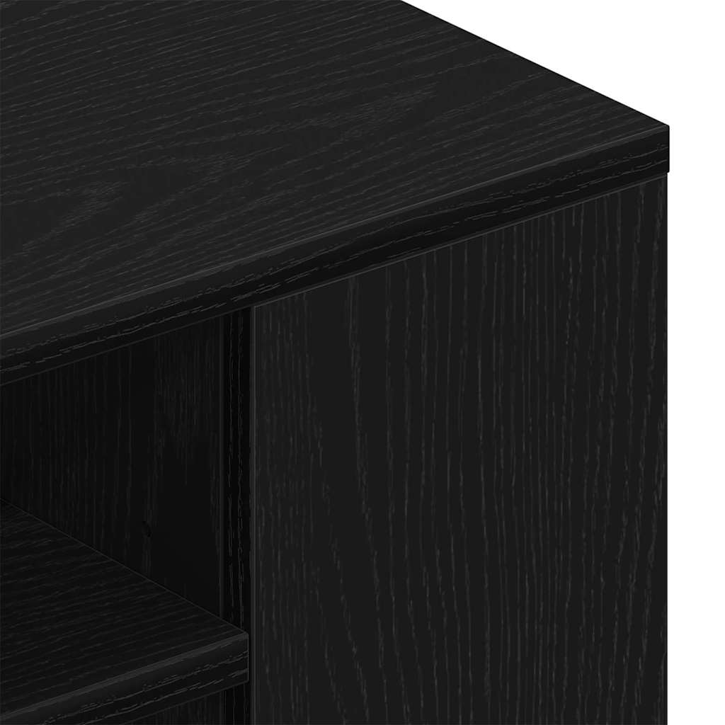 TV-Schränk 100 x 30 x 26,5 cm Schwarz Eichen-Optik
