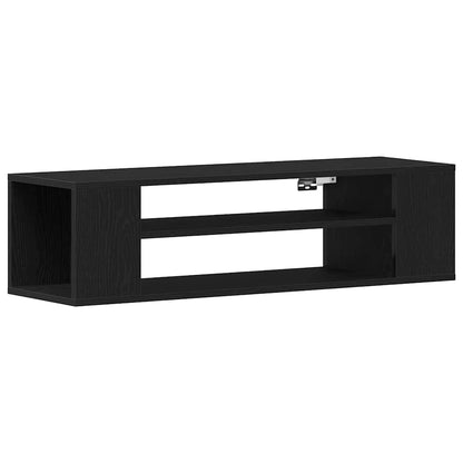 TV-Schränk 100 x 30 x 26,5 cm Schwarz Eichen-Optik