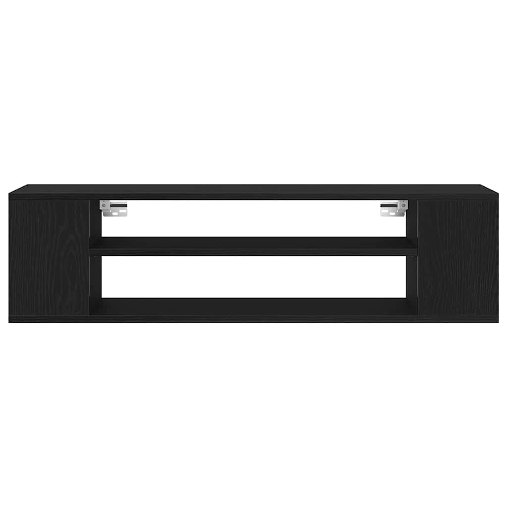 TV-Schränk 100 x 30 x 26,5 cm Schwarz Eichen-Optik