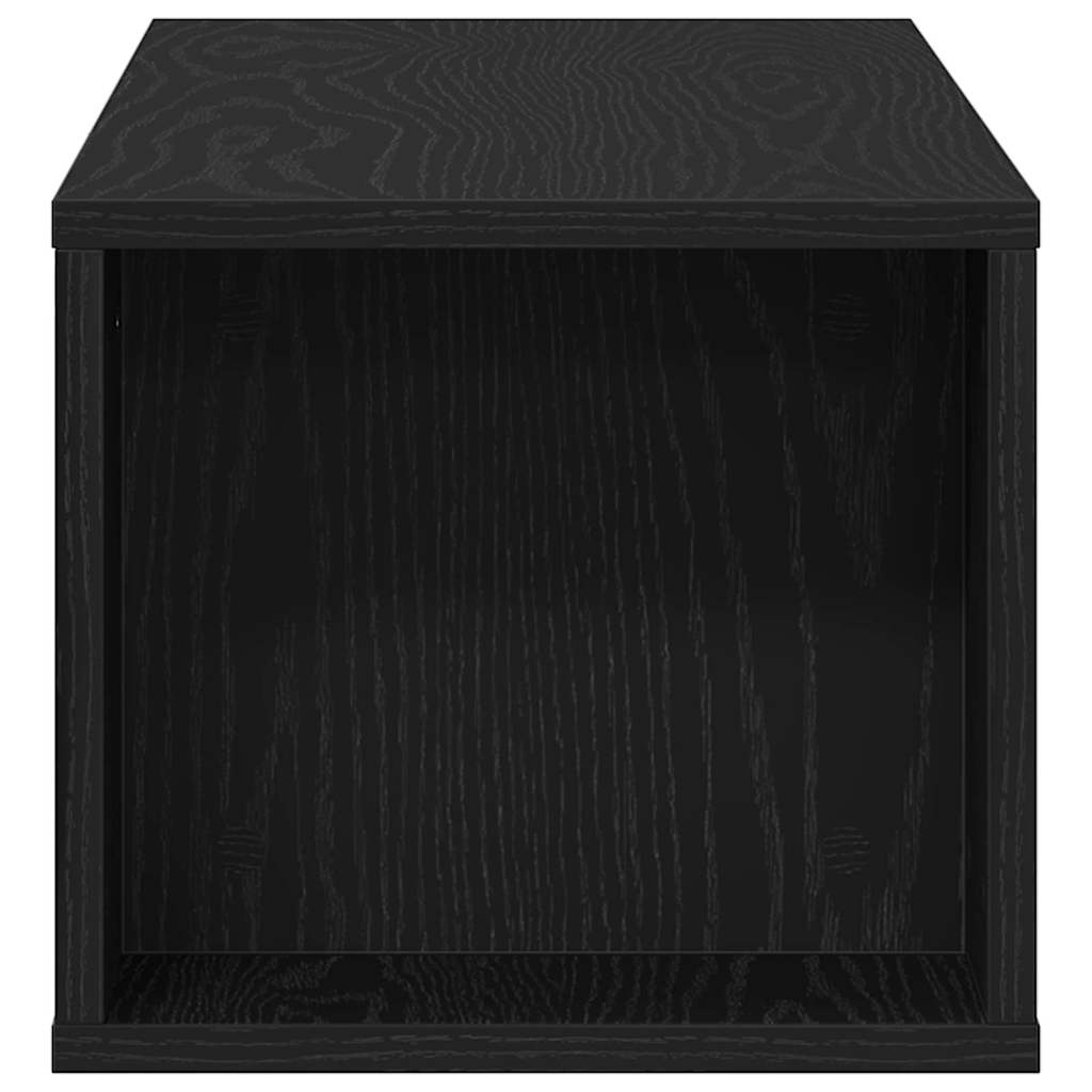 TV-Schränk 100 x 30 x 26,5 cm Schwarz Eichen-Optik