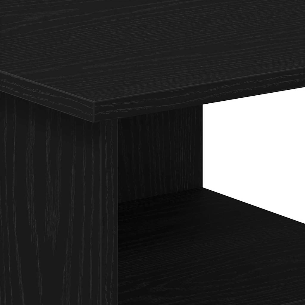 Seitenschrank Schwarz Eichen-Optik 35 x 35 x 55 cm