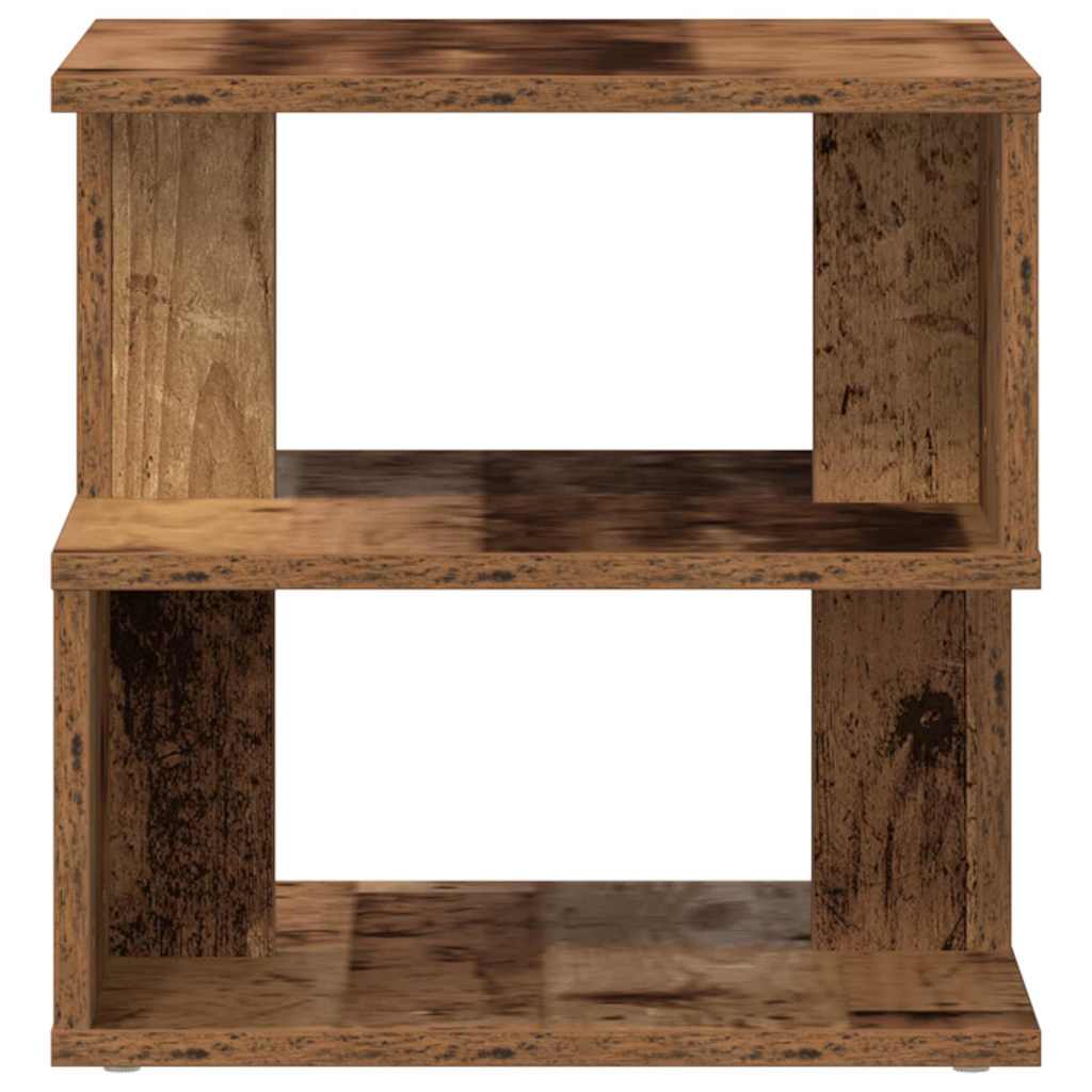Beistelltisch mit Regal Altholz 40 x 40 x 40 cm Holzwerkstoff