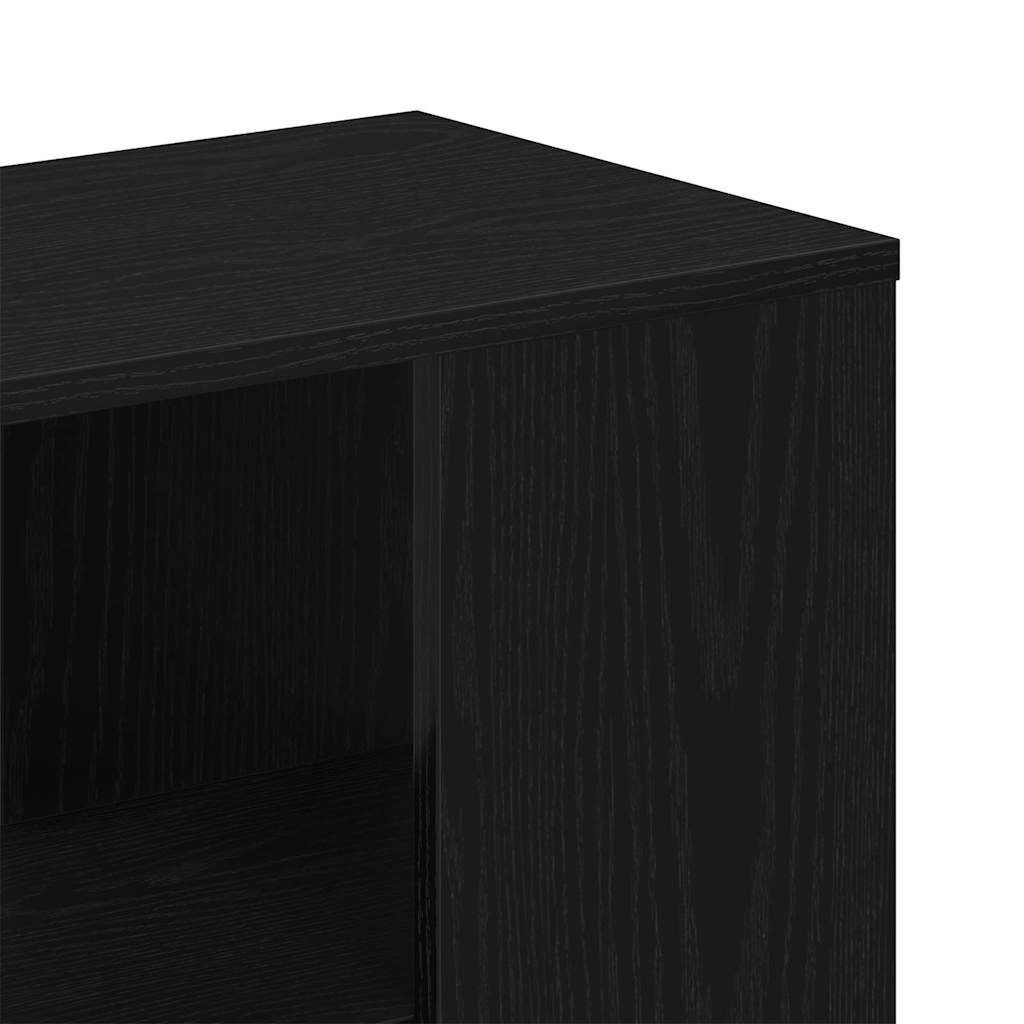 Sideboard Schwarz Eichen-Optik 60 x 30 x 50 cm Holzwerkstoff