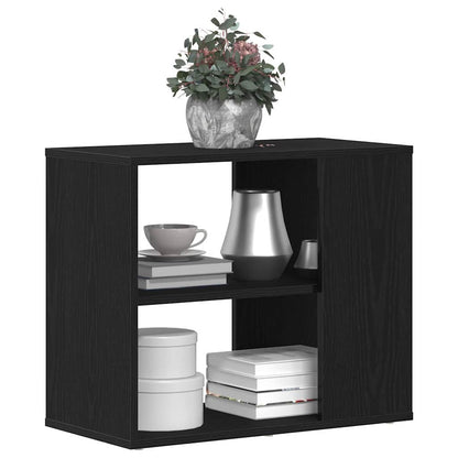 Sideboard Schwarz Eichen-Optik 60 x 30 x 50 cm Holzwerkstoff