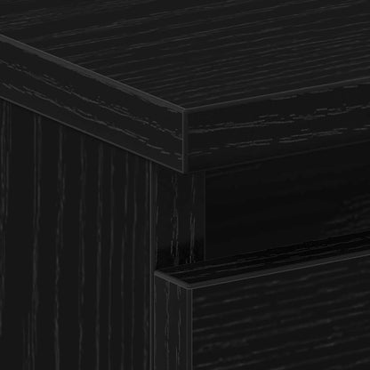 Nachttisch 2 stk. Schwarz Eichen-Optik 50 x 40 x 43,5 cm