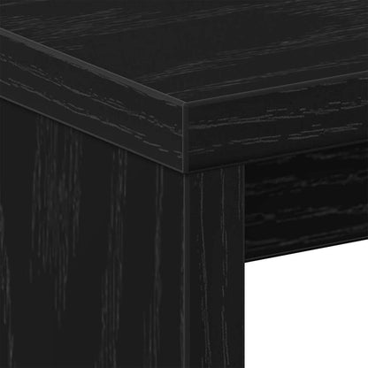 Nachttisch Schwarz Eichen-Optik 40 x 30 x 40 cm Holzwerkstoff