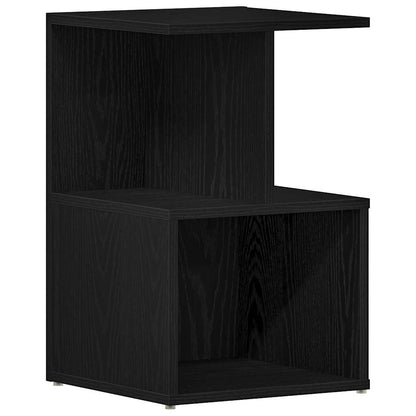 Nachttisch 2 stk. Schwarz Eichen-Optik 35 x 35 x 55 cm