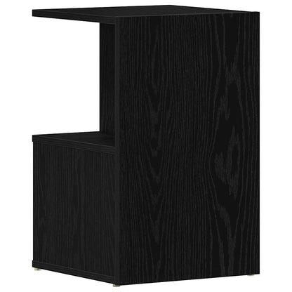 Nachttisch 2 stk. Schwarz Eichen-Optik 35 x 35 x 55 cm