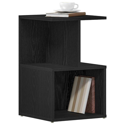Nachttisch 2 stk. Schwarz Eichen-Optik 35 x 35 x 55 cm