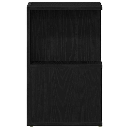 Nachttisch 2 stk. Schwarz Eichen-Optik 35 x 35 x 55 cm
