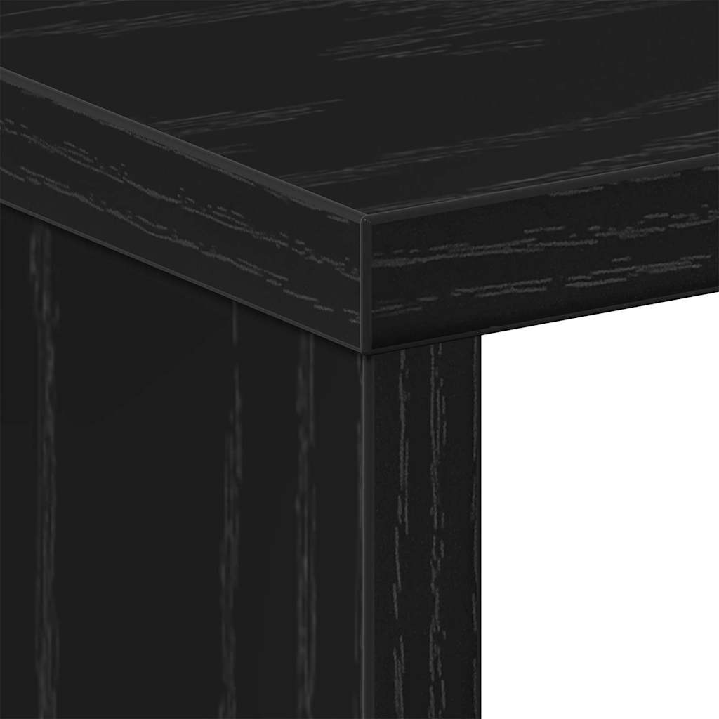 Nachttisch 2 stk. Schwarz Eichen-Optik 50 x 30 x 51,5 cm