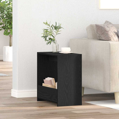 Beistelltisch Schwarz Eichen-Optik 50 x 26 x 50 cm
