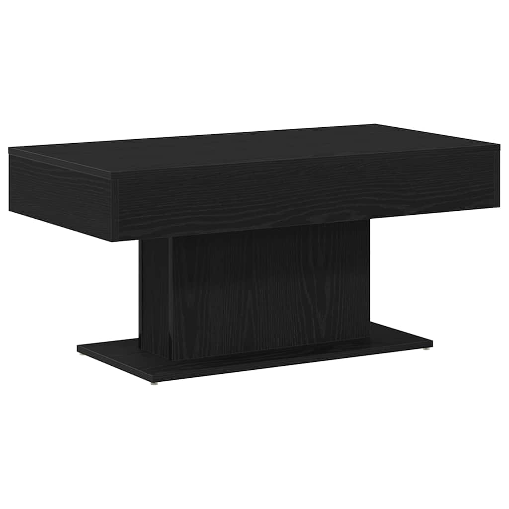 Couchtisch Schwarz Eichen-Optik 96 x 50 x 45 cm Holzwerkstoff