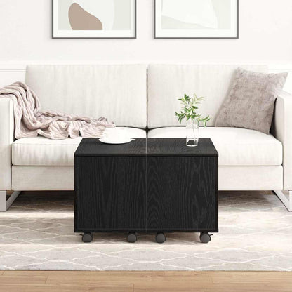 Couchtisch Schwarz Eichen-Optik 60 x 60 x 38 cm Holzwerkstoff