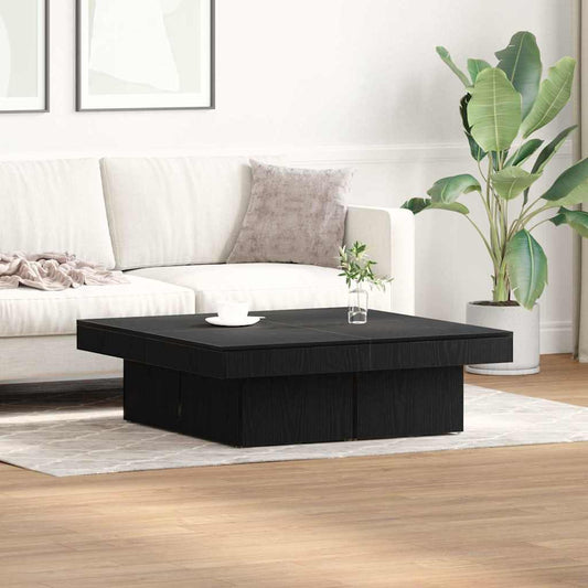 Couchtisch Schwarze Eiche 90 x 90 x 28 cm Holzwerkstoff