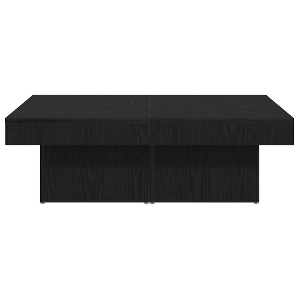 Couchtisch Schwarze Eiche 90 x 90 x 28 cm Holzwerkstoff