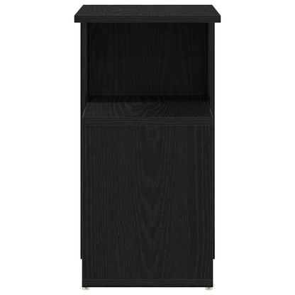 Beistelltisch Schwarz Eichen-Optik 36 x 30 x 56 cm