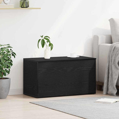 Aufbewahrungsbox Schwarz Eichen-Optik 84 x 42 x 46 cm