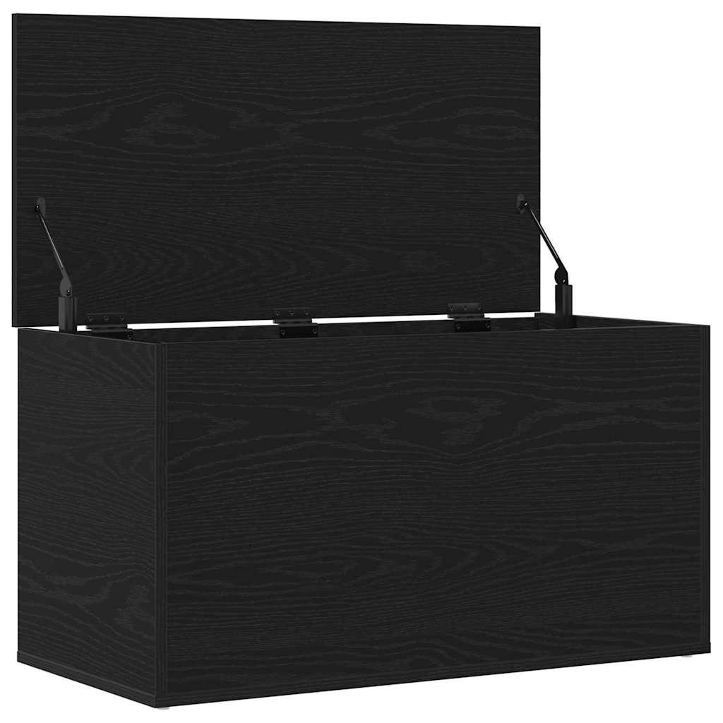 Aufbewahrungsbox Schwarz Eichen-Optik 84 x 42 x 46 cm