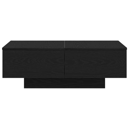 Couchtisch Schwarz Eichen-Optik 90 x 60 x 31 cm Holzwerkstoff