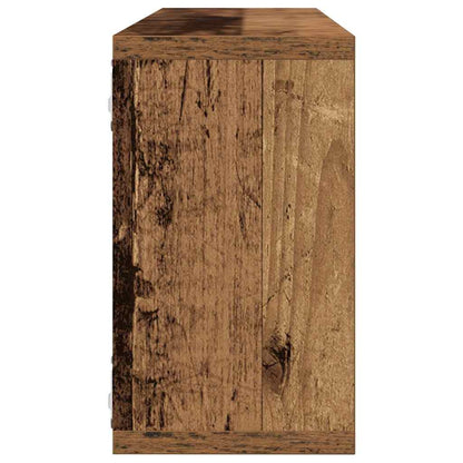 Wandregale 4 stk. Altholz 80 x 15 x 26 cm Holzwerkstoff